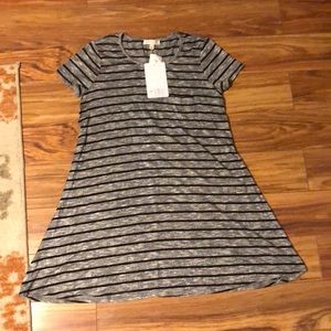Stripes tee shirt dress